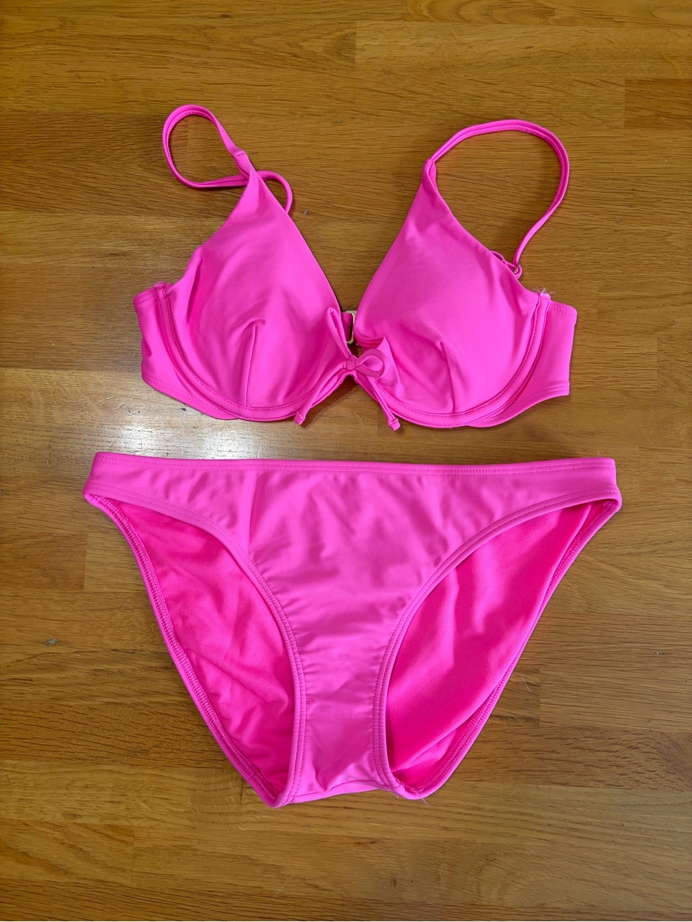 EUC Hollister Hot Pink Two-Piece Bikini Set Size Small